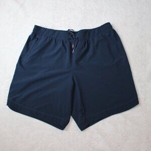 CALIA Journey Collection Navy Drawstring & Elastic Shorts Size 1X NEW